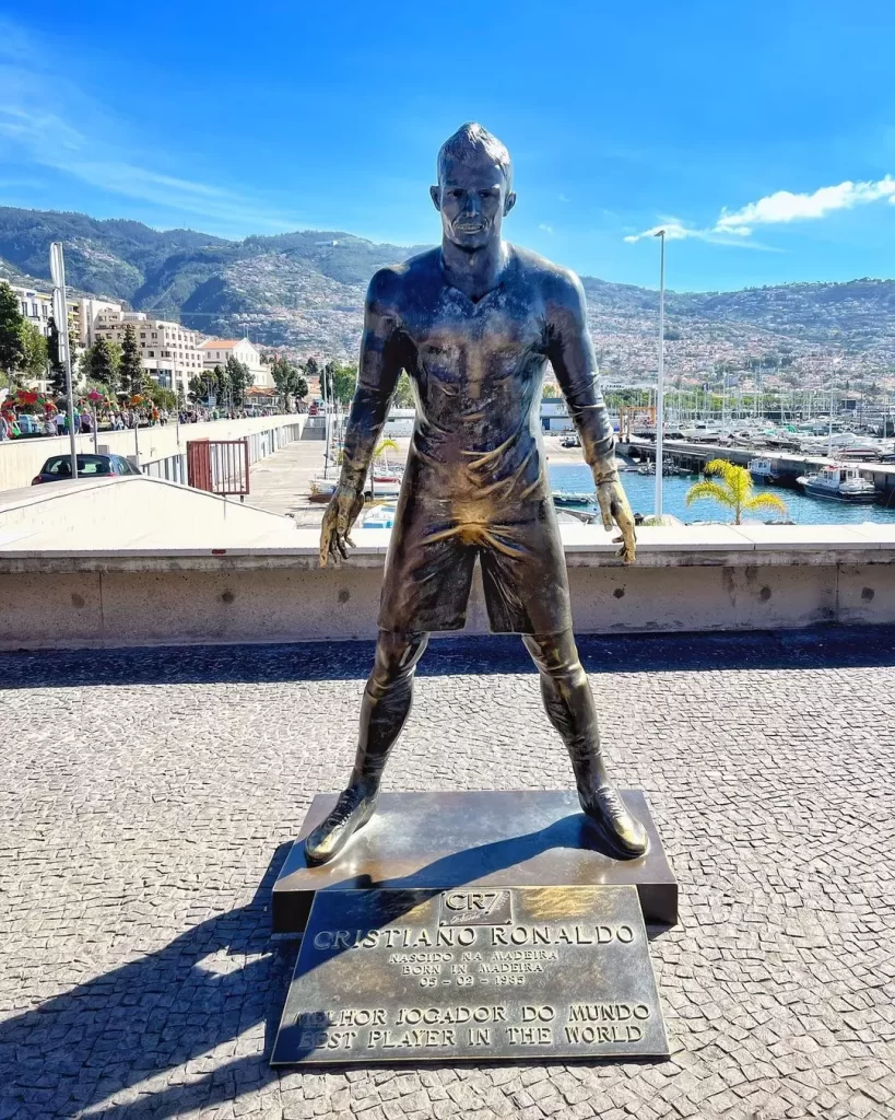 Cristiano Ronal Statue Funchal