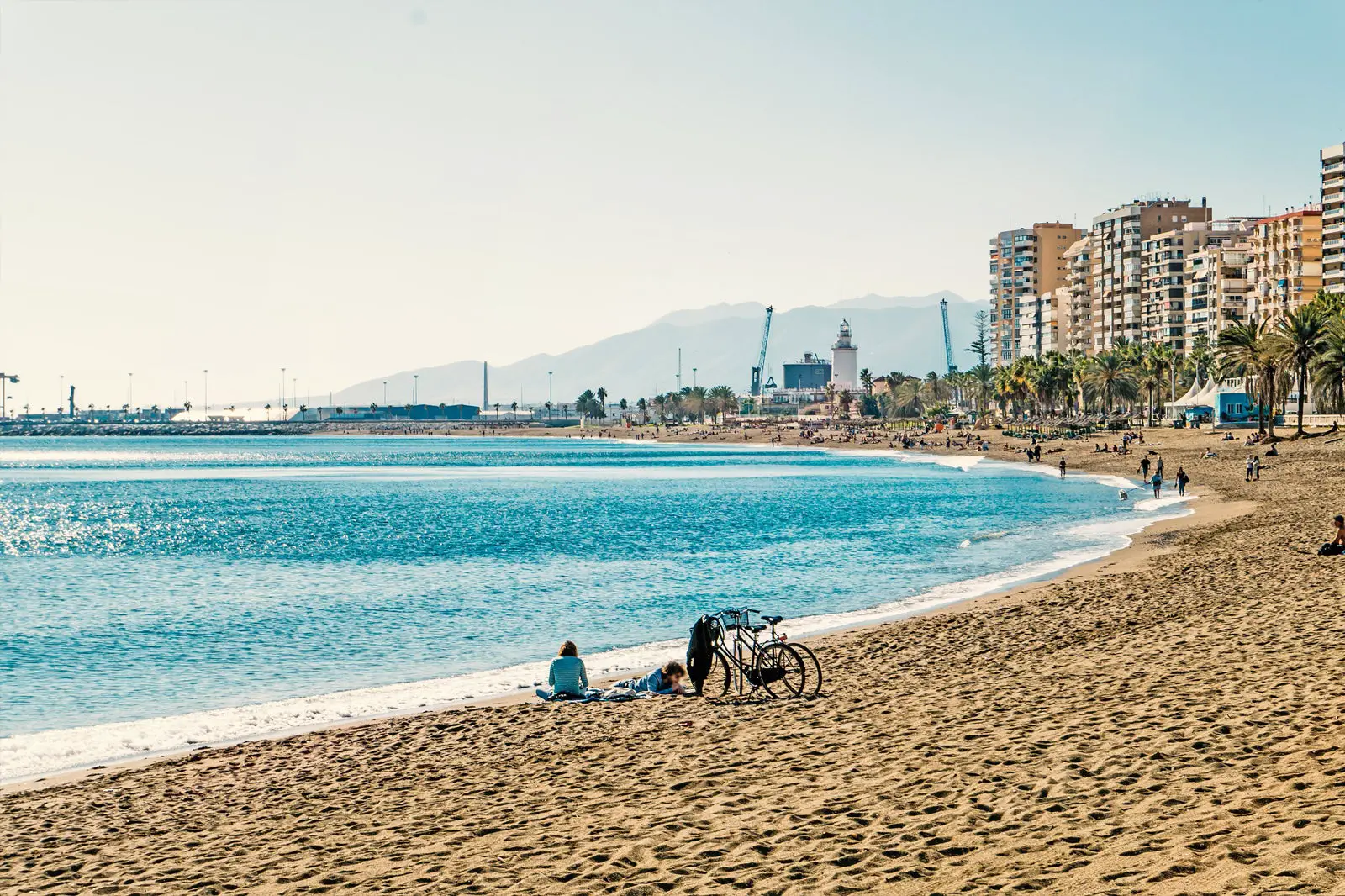 Playa del Cristo in Málaga-Spain