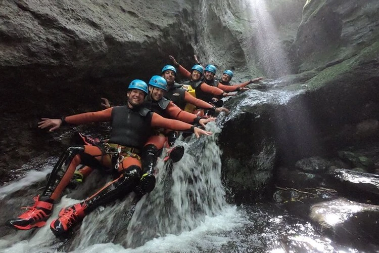 Canyoneering in the Lower Islets on Flores Island